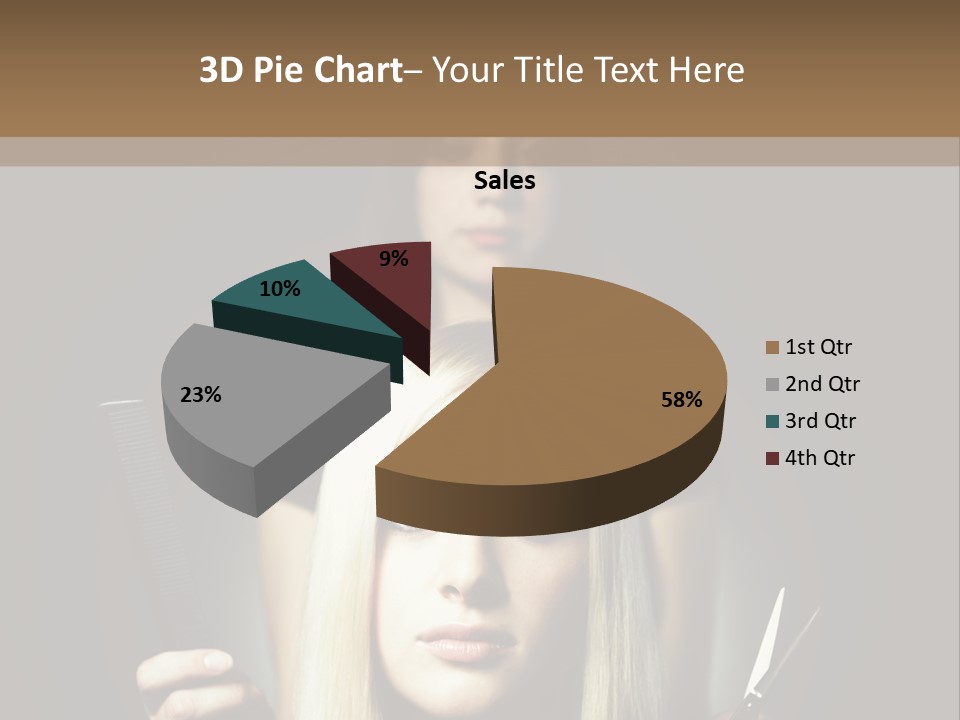 Portrait Close Up Female PowerPoint Template