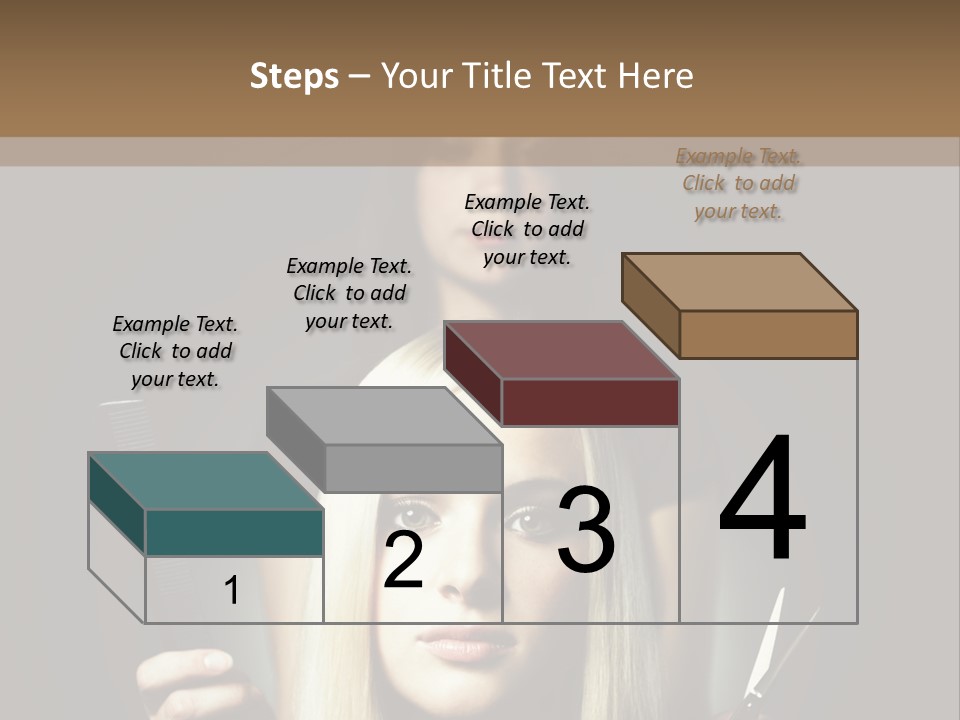 Portrait Close Up Female PowerPoint Template