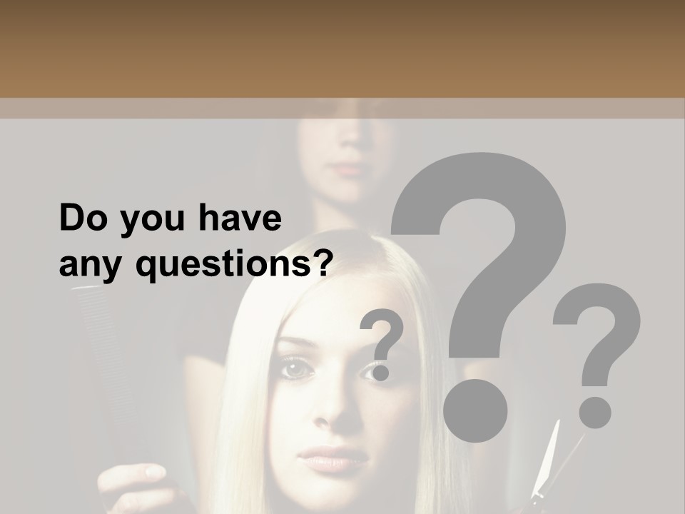 Portrait Close Up Female PowerPoint Template