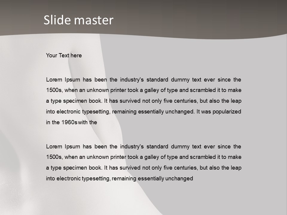 Erotica Care Beautiful PowerPoint Template