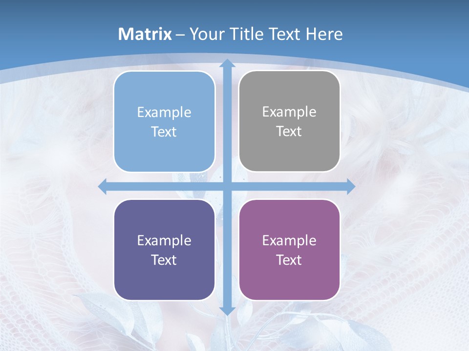 Makeup Blue Tenderness PowerPoint Template