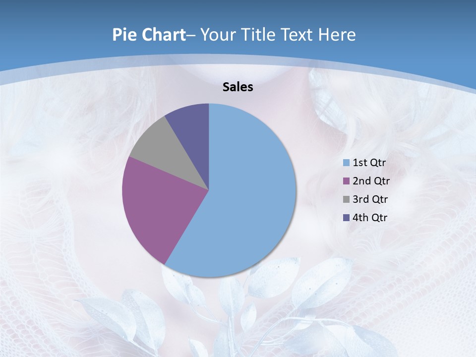 Makeup Blue Tenderness PowerPoint Template