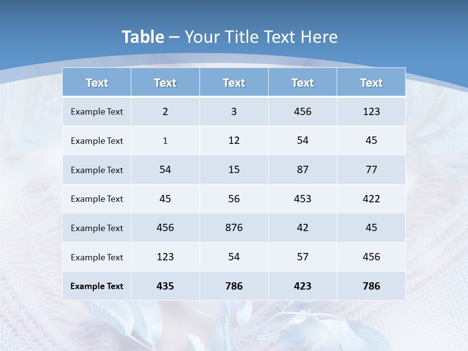 Makeup Blue Tenderness PowerPoint Template