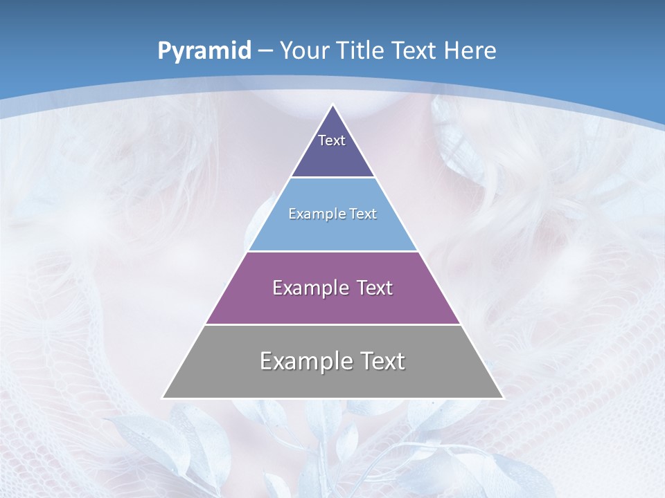 Makeup Blue Tenderness PowerPoint Template