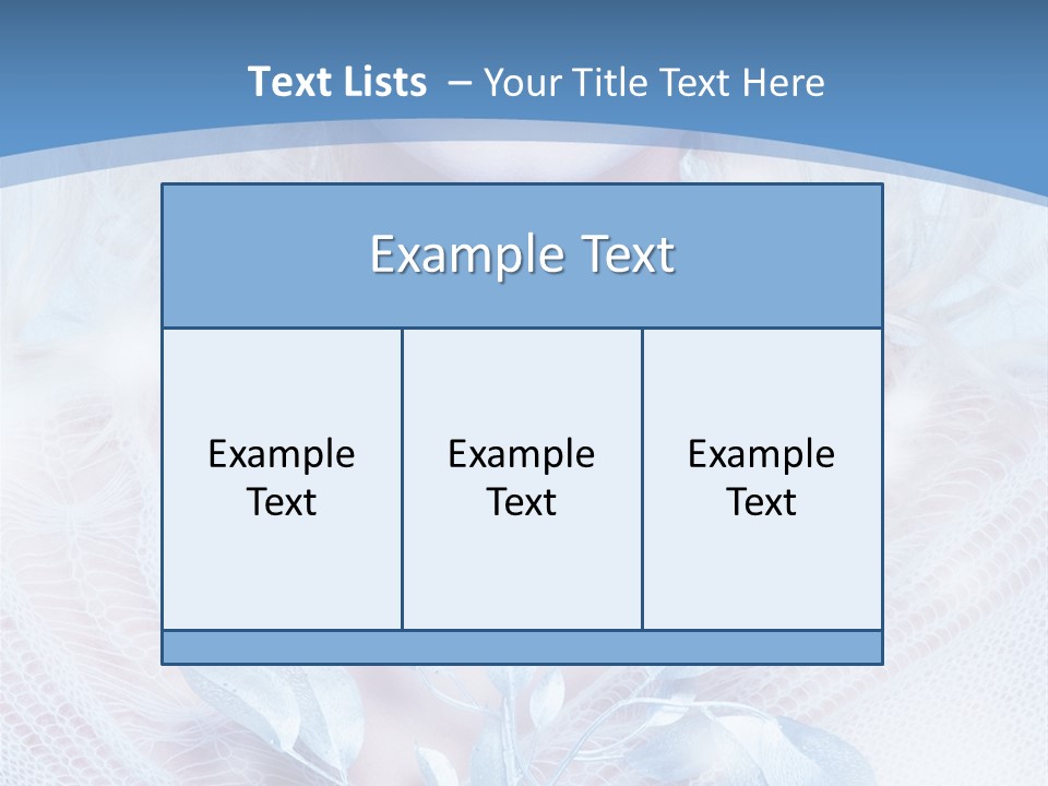 Makeup Blue Tenderness PowerPoint Template