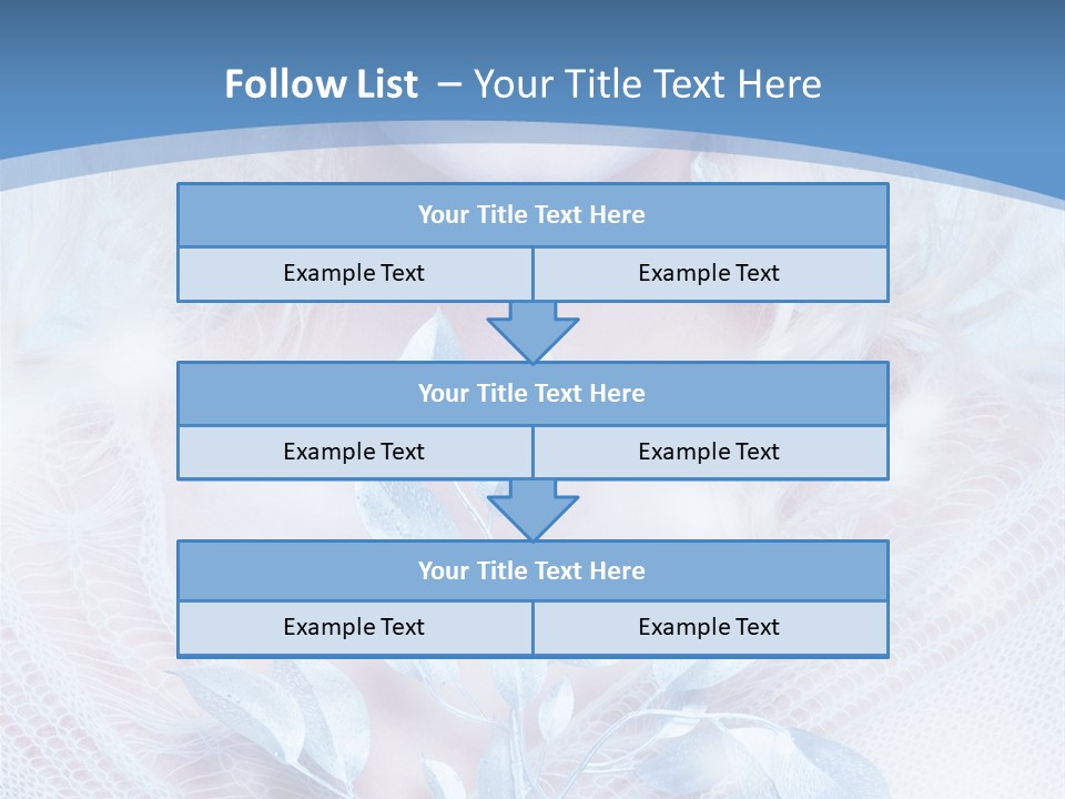 Makeup Blue Tenderness PowerPoint Template