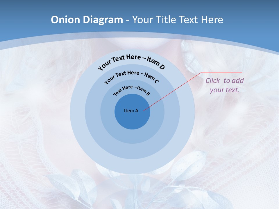 Makeup Blue Tenderness PowerPoint Template