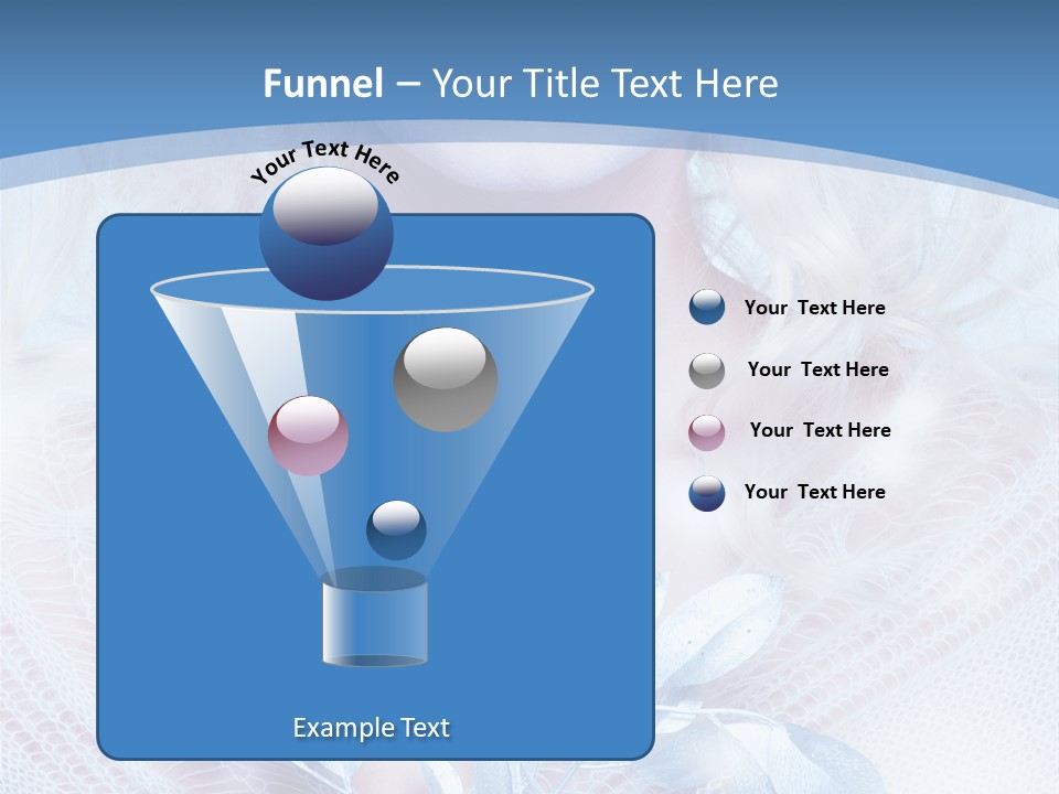 Makeup Blue Tenderness PowerPoint Template