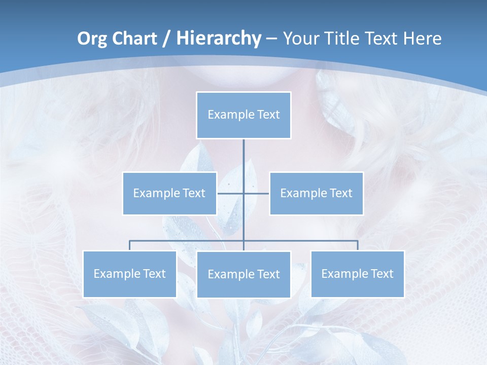 Makeup Blue Tenderness PowerPoint Template