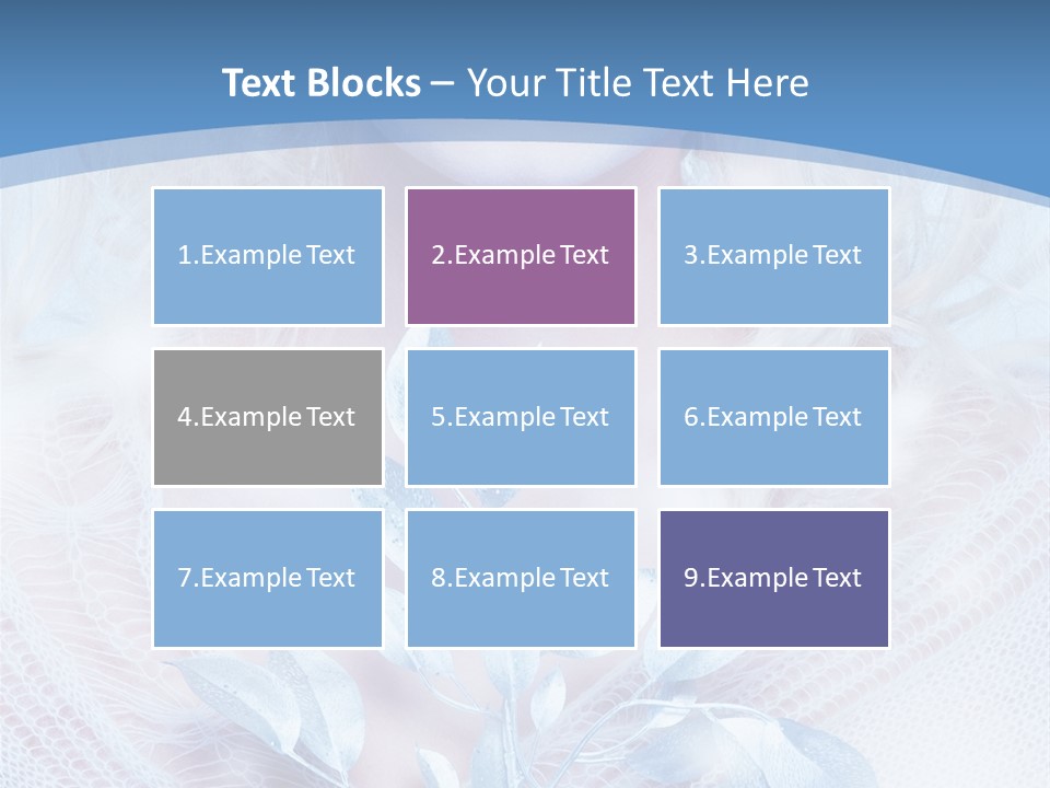 Makeup Blue Tenderness PowerPoint Template