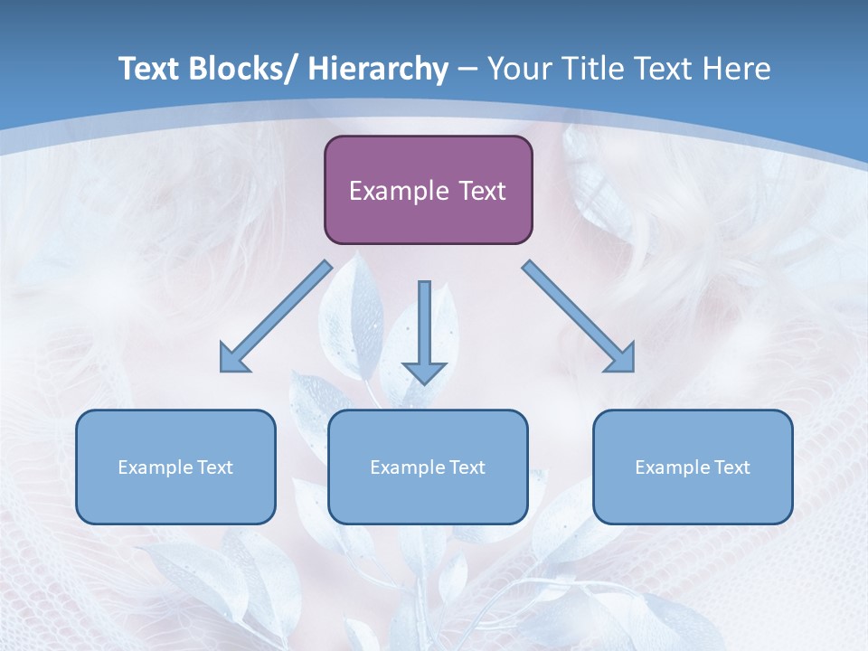 Makeup Blue Tenderness PowerPoint Template