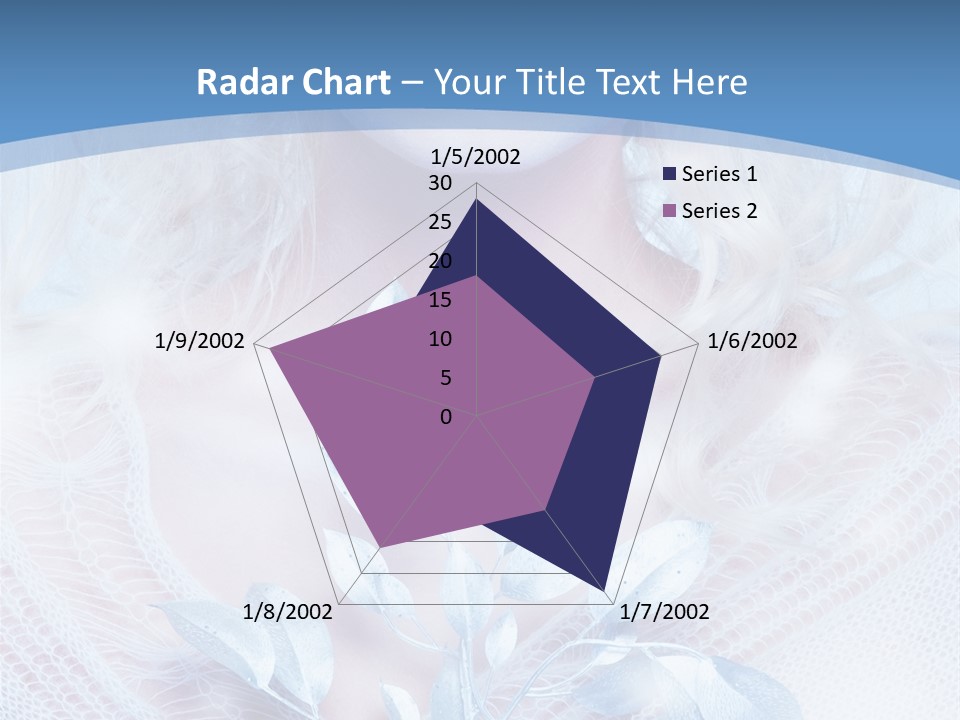 Makeup Blue Tenderness PowerPoint Template