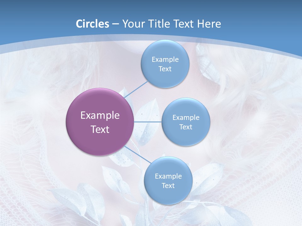 Makeup Blue Tenderness PowerPoint Template