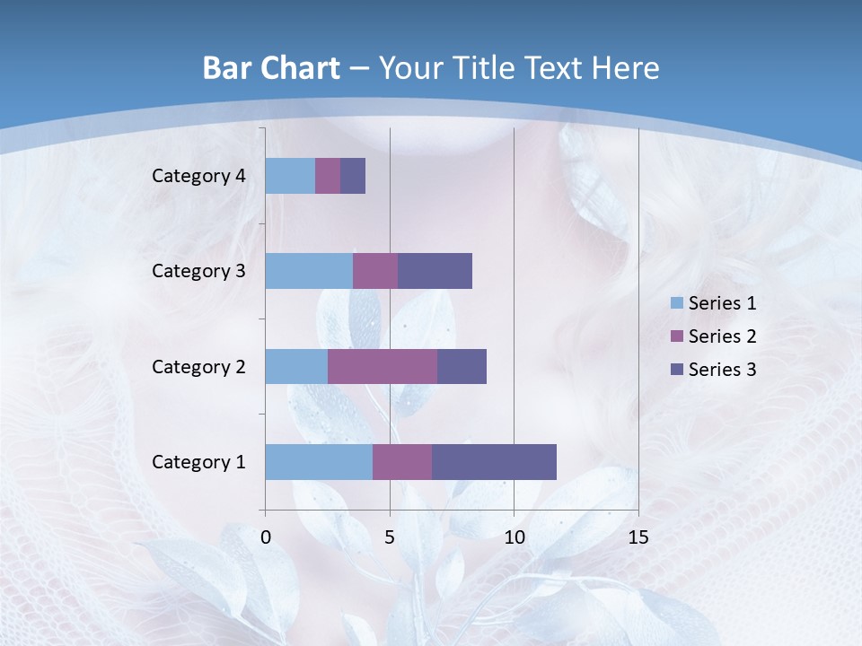 Makeup Blue Tenderness PowerPoint Template