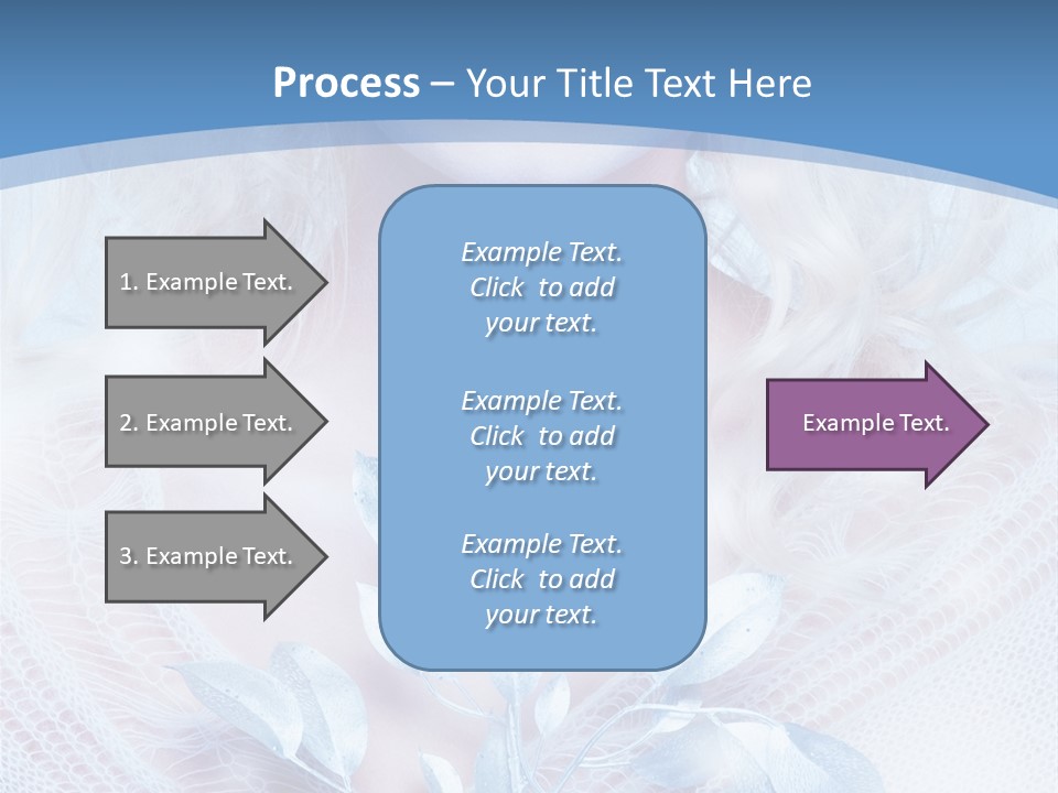 Makeup Blue Tenderness PowerPoint Template