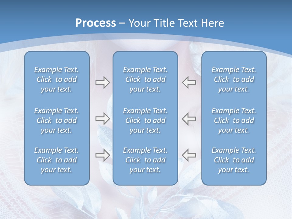 Makeup Blue Tenderness PowerPoint Template