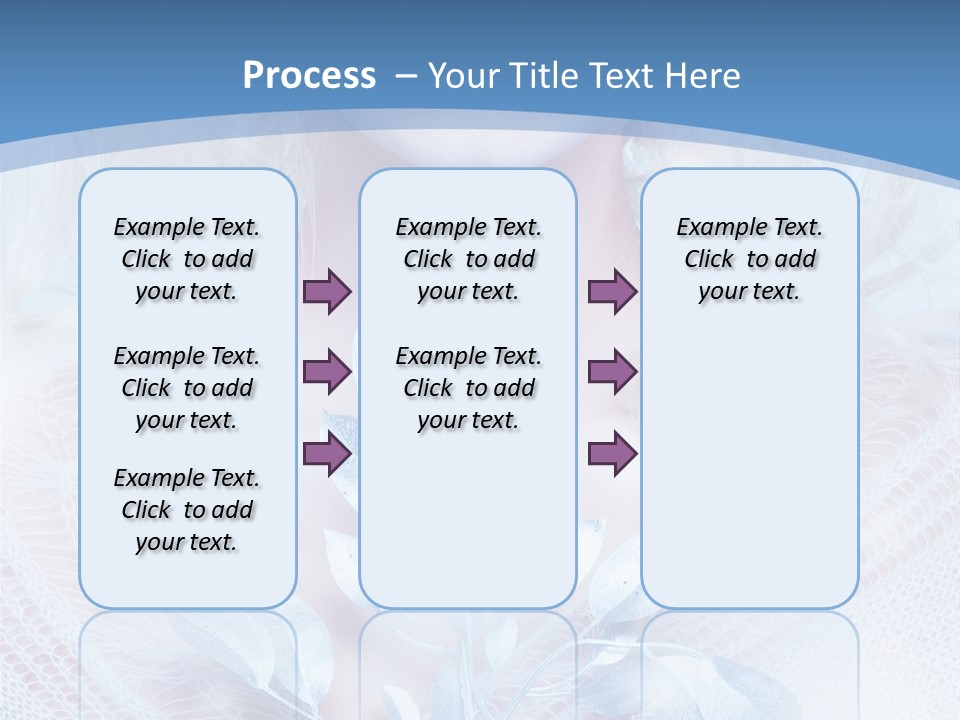 Makeup Blue Tenderness PowerPoint Template