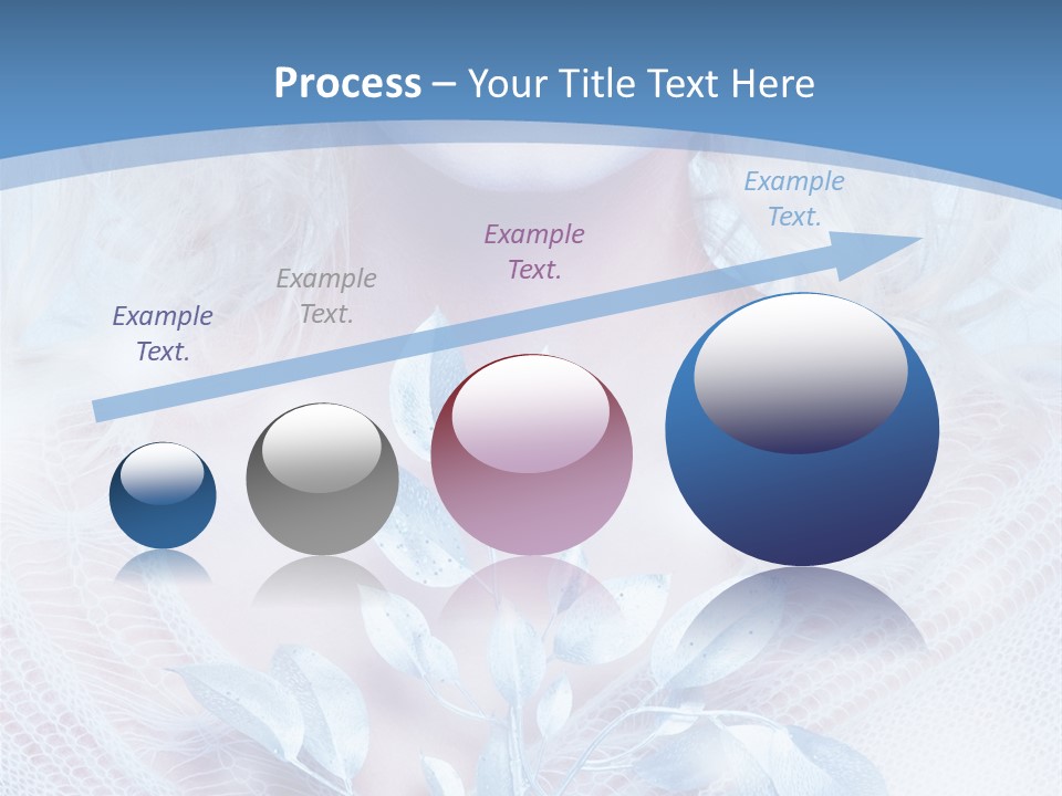 Makeup Blue Tenderness PowerPoint Template