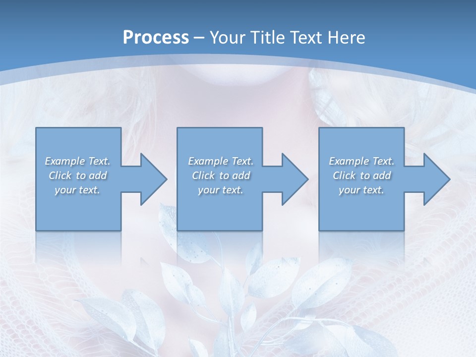 Makeup Blue Tenderness PowerPoint Template