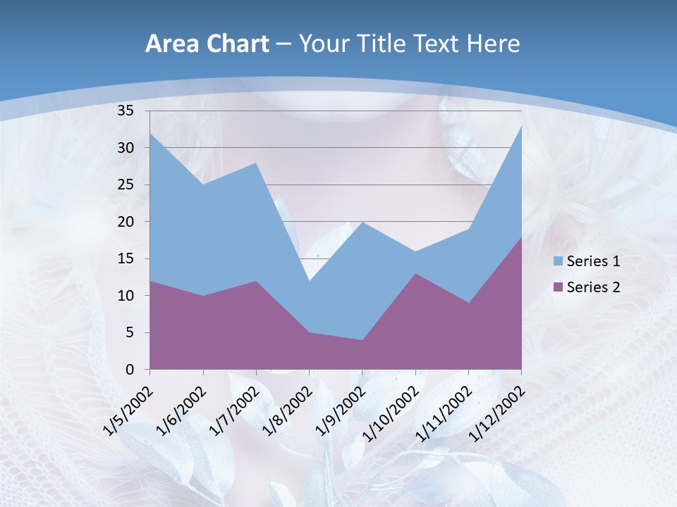 Makeup Blue Tenderness PowerPoint Template