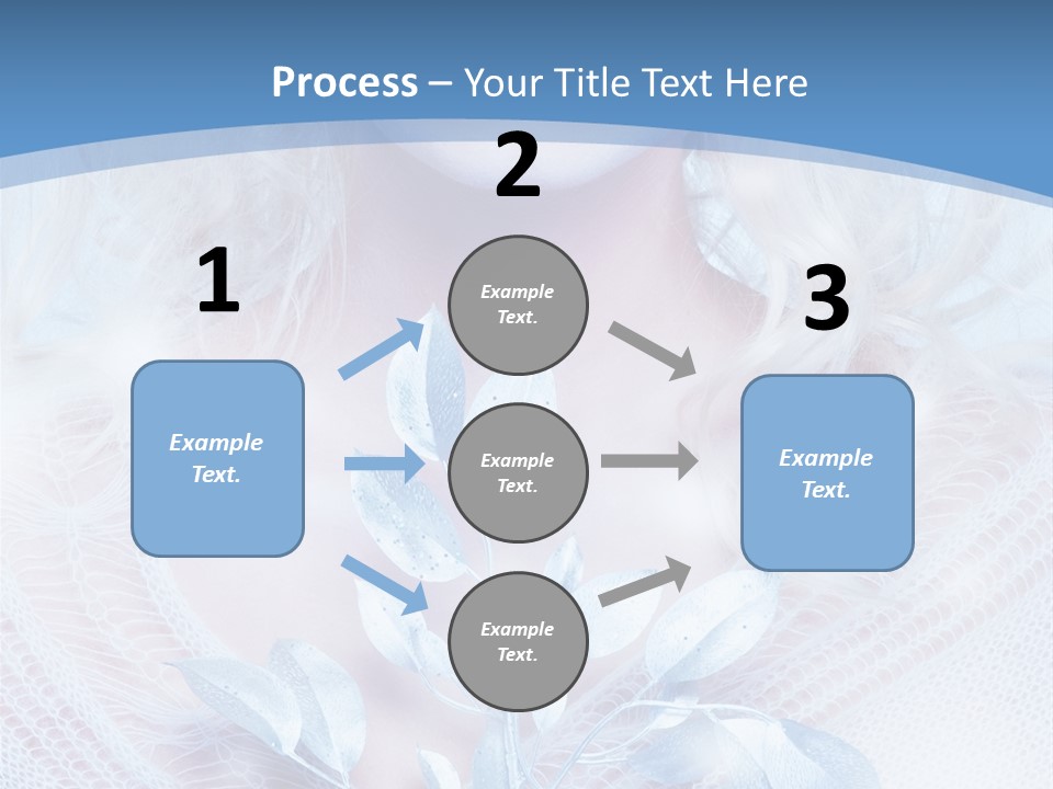 Makeup Blue Tenderness PowerPoint Template