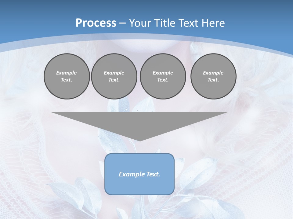 Makeup Blue Tenderness PowerPoint Template