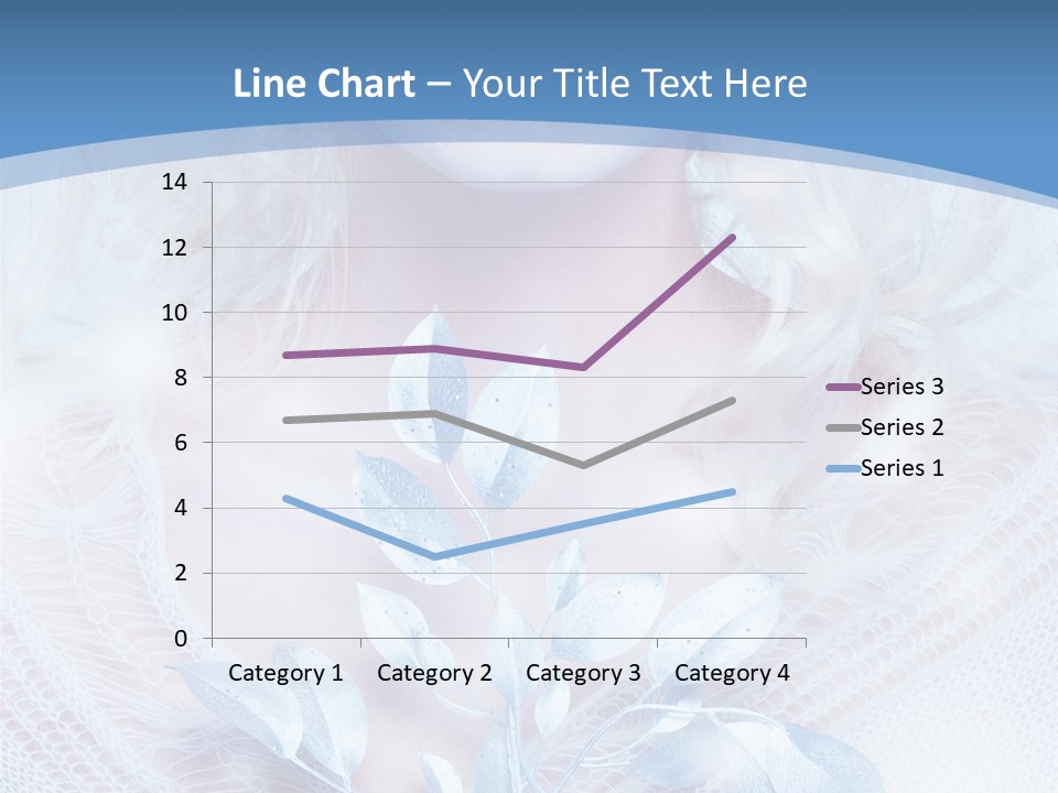 Makeup Blue Tenderness PowerPoint Template