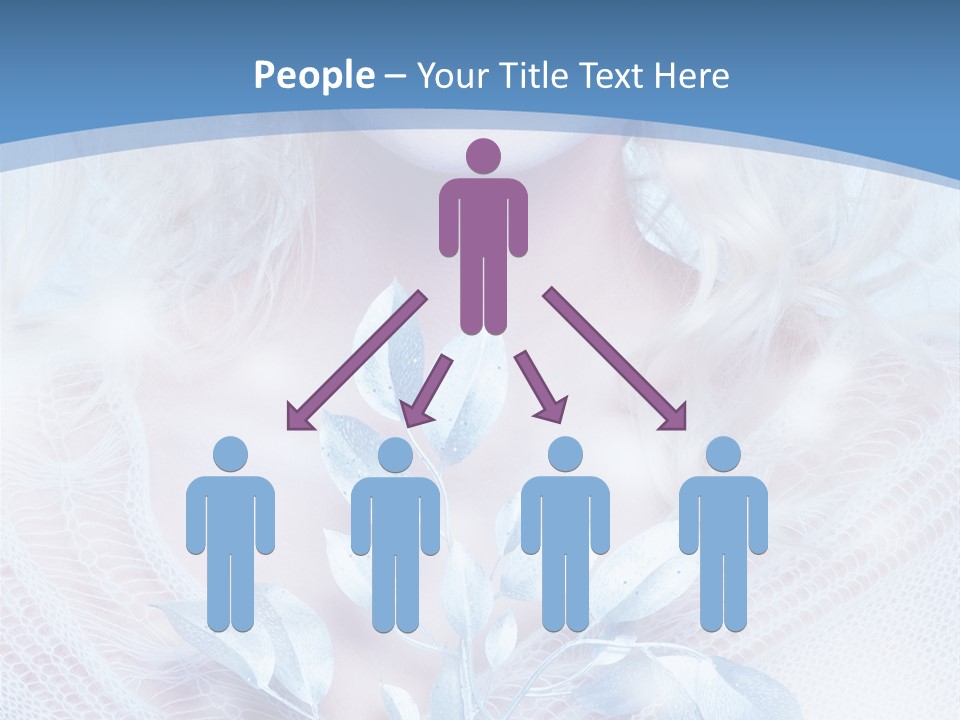 Makeup Blue Tenderness PowerPoint Template