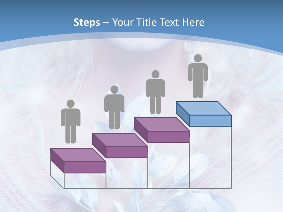 Makeup Blue Tenderness PowerPoint Template