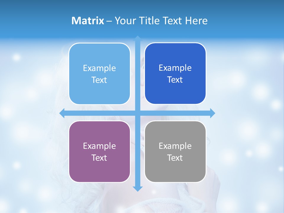 Caucasian Woman Stylish PowerPoint Template