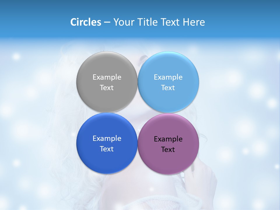 Caucasian Woman Stylish PowerPoint Template