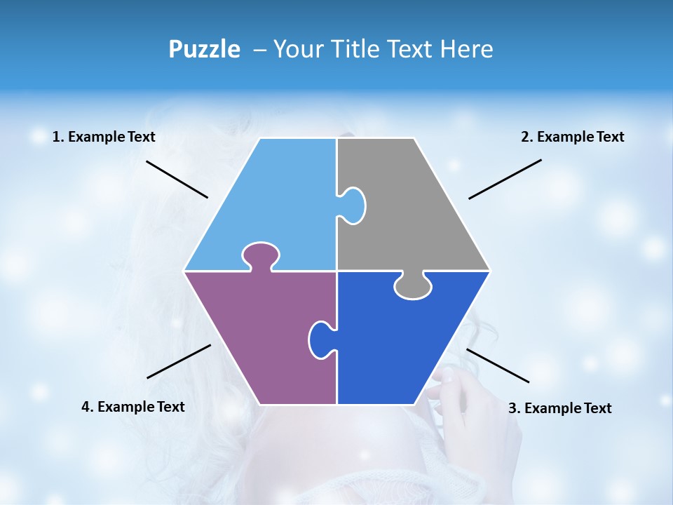 Caucasian Woman Stylish PowerPoint Template