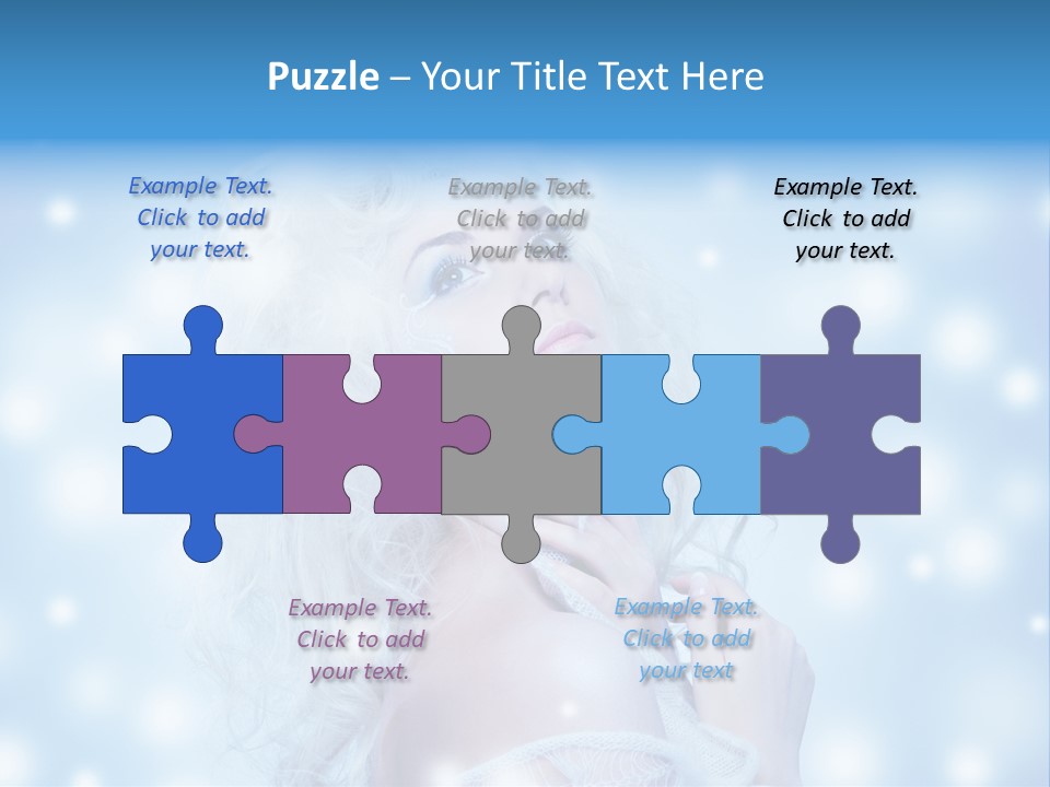 Caucasian Woman Stylish PowerPoint Template