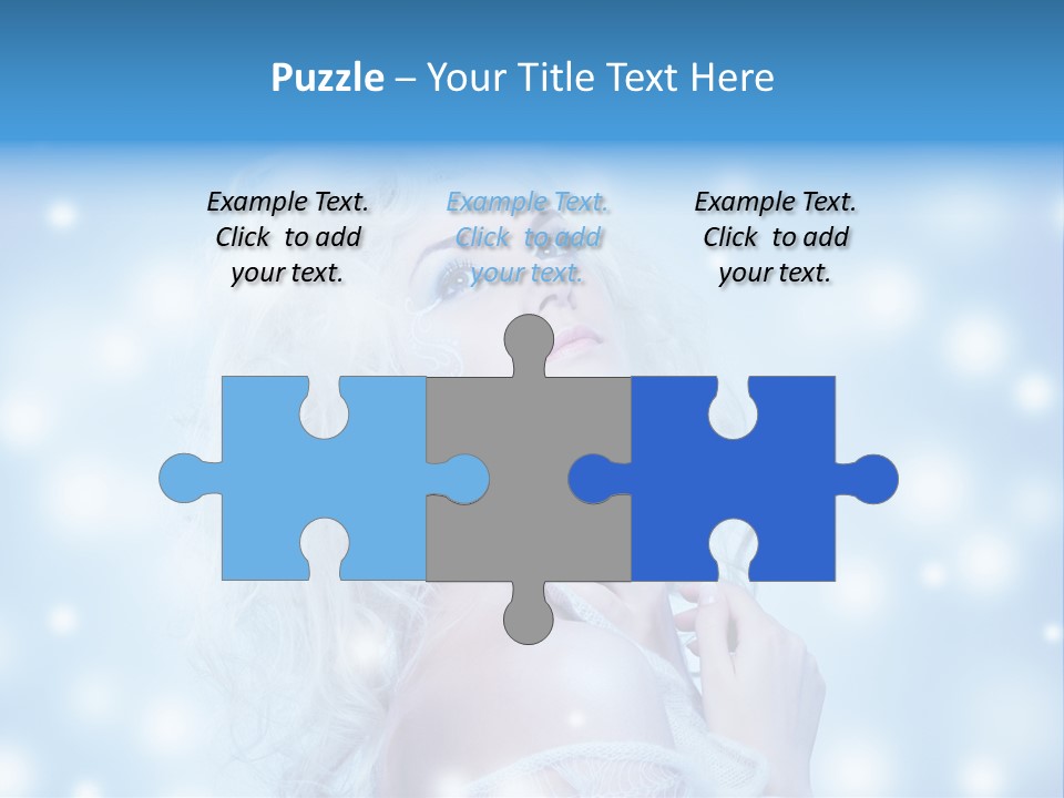 Caucasian Woman Stylish PowerPoint Template