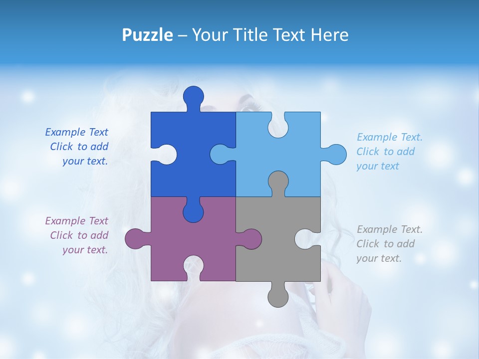 Caucasian Woman Stylish PowerPoint Template