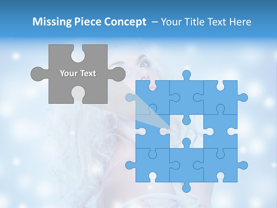 Caucasian Woman Stylish PowerPoint Template