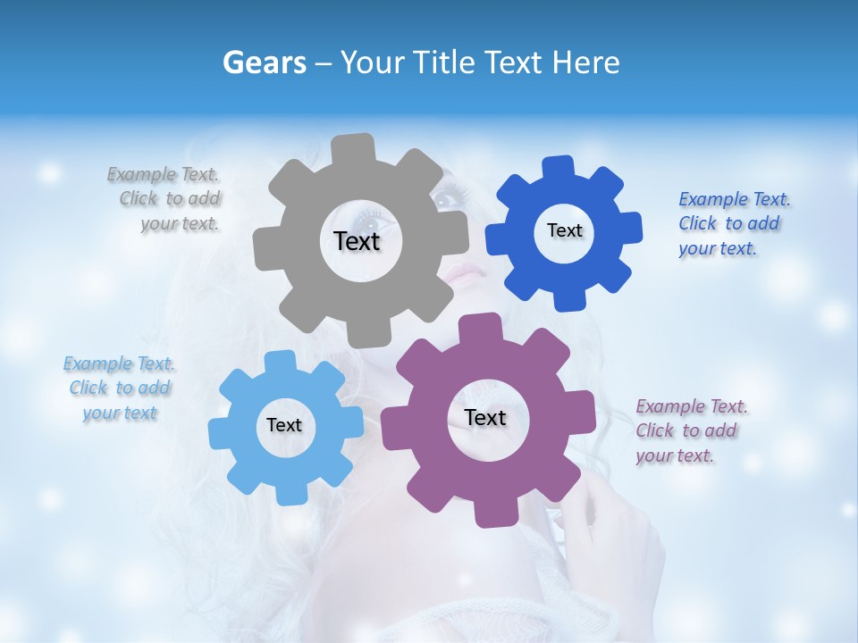 Caucasian Woman Stylish PowerPoint Template