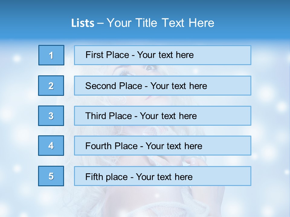 Caucasian Woman Stylish PowerPoint Template