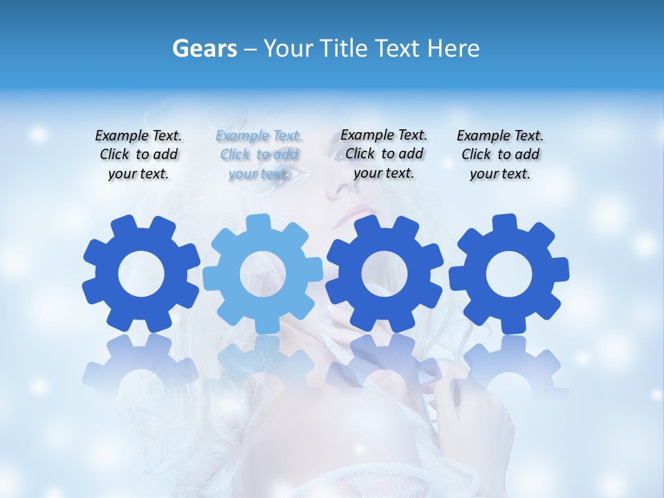 Caucasian Woman Stylish PowerPoint Template