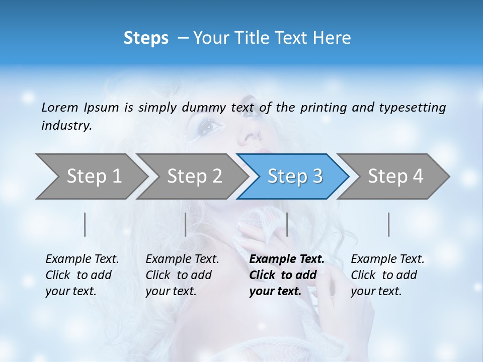 Caucasian Woman Stylish PowerPoint Template