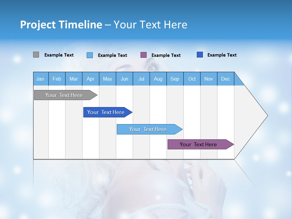 Caucasian Woman Stylish PowerPoint Template