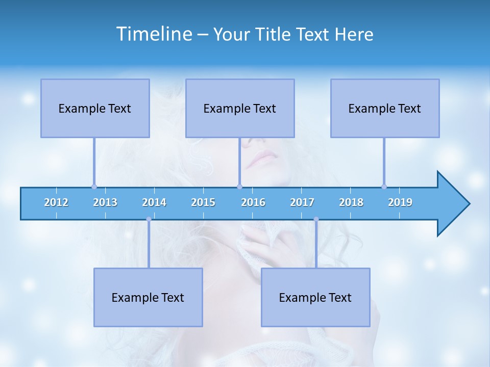 Caucasian Woman Stylish PowerPoint Template