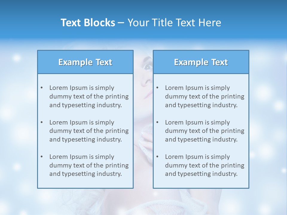 Caucasian Woman Stylish PowerPoint Template