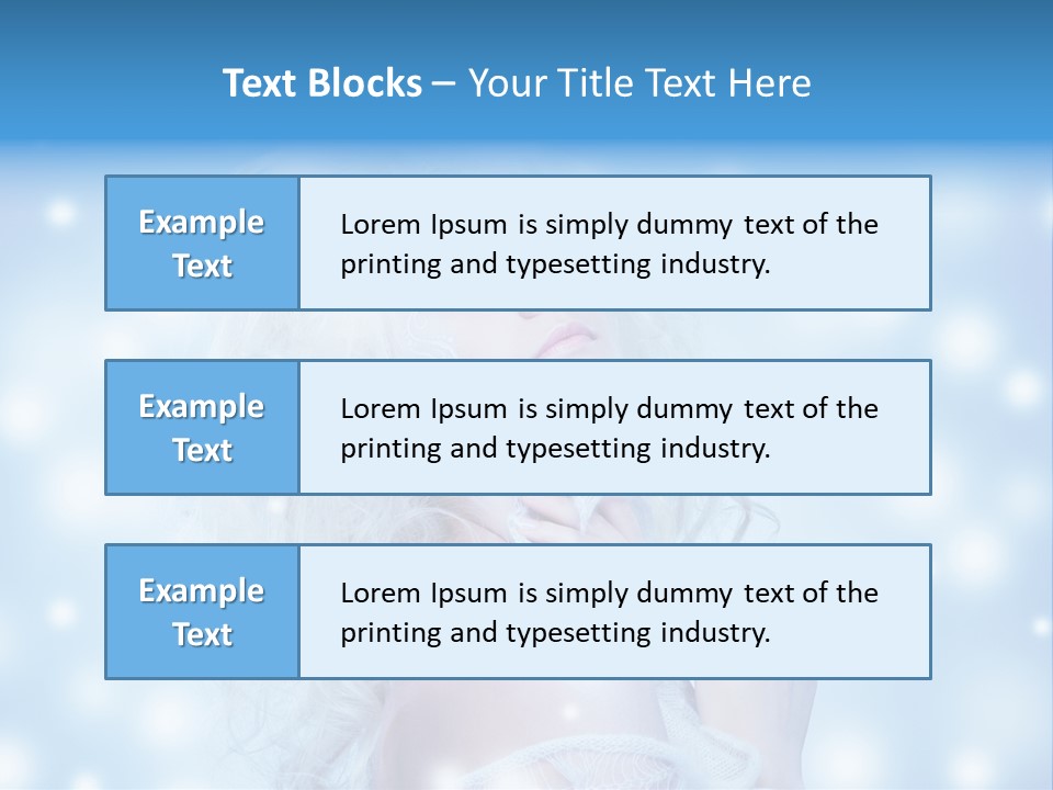 Caucasian Woman Stylish PowerPoint Template