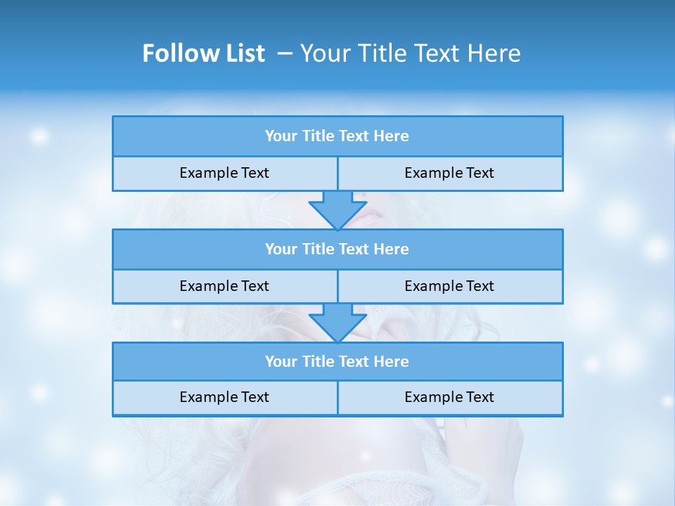 Caucasian Woman Stylish PowerPoint Template