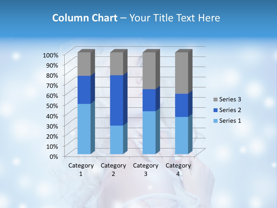 Caucasian Woman Stylish PowerPoint Template