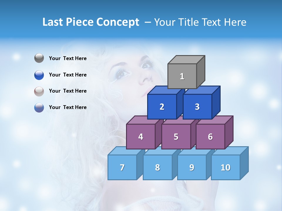 Caucasian Woman Stylish PowerPoint Template