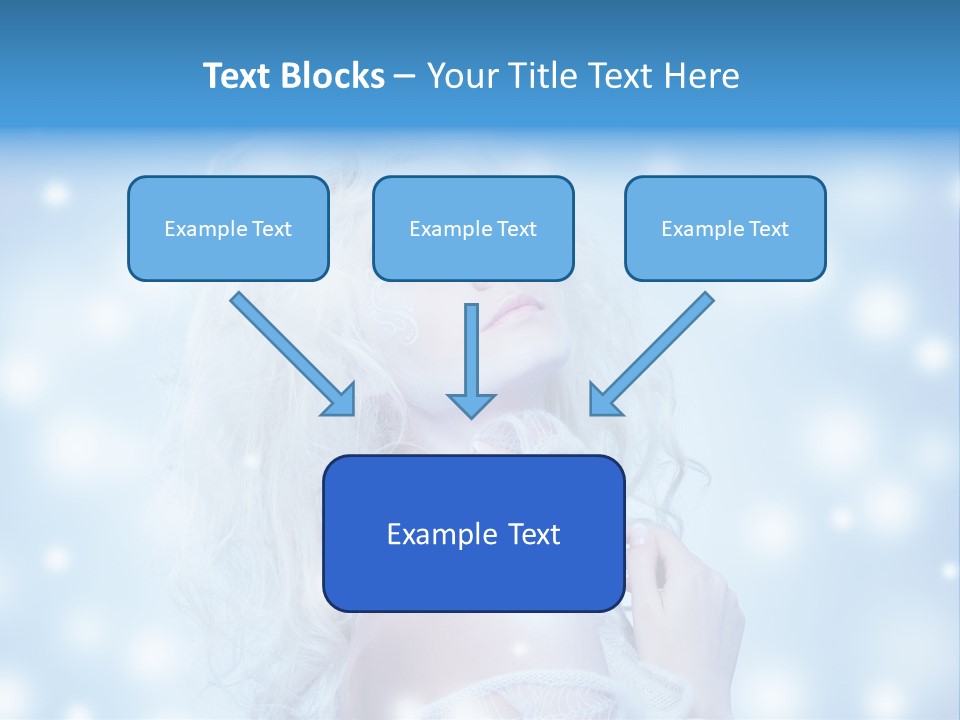 Caucasian Woman Stylish PowerPoint Template