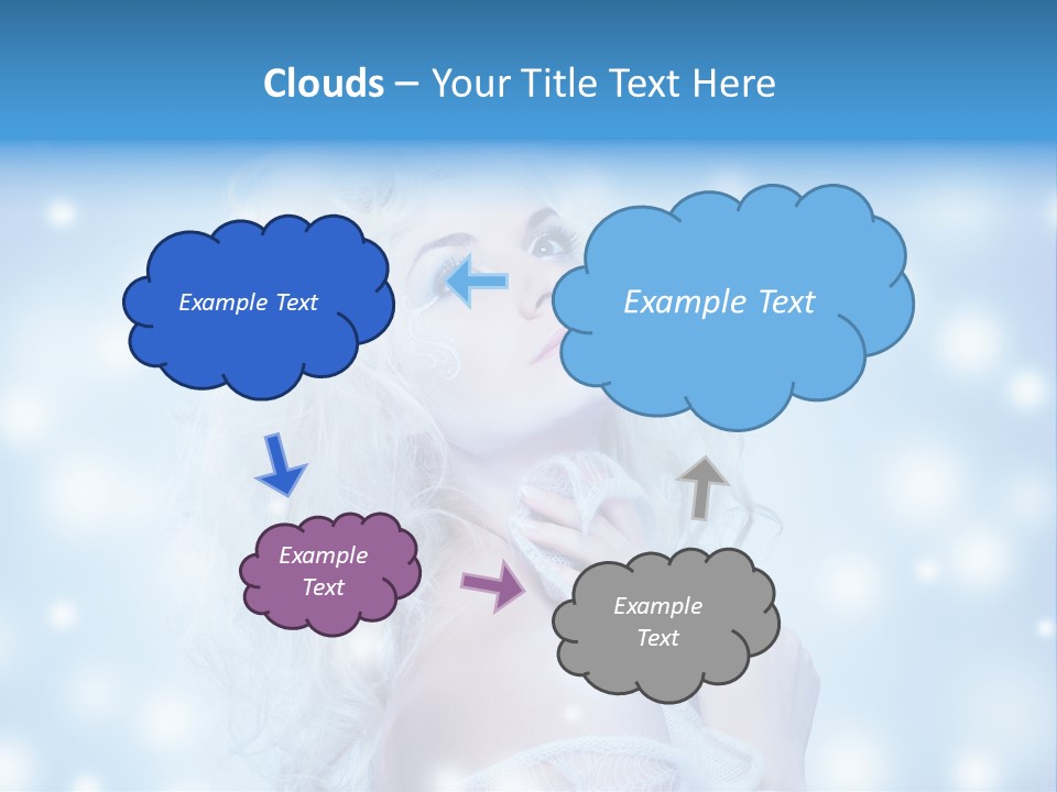 Caucasian Woman Stylish PowerPoint Template