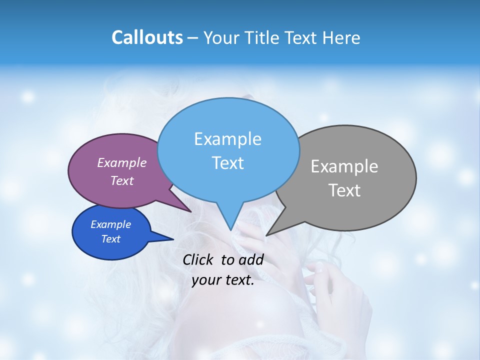 Caucasian Woman Stylish PowerPoint Template